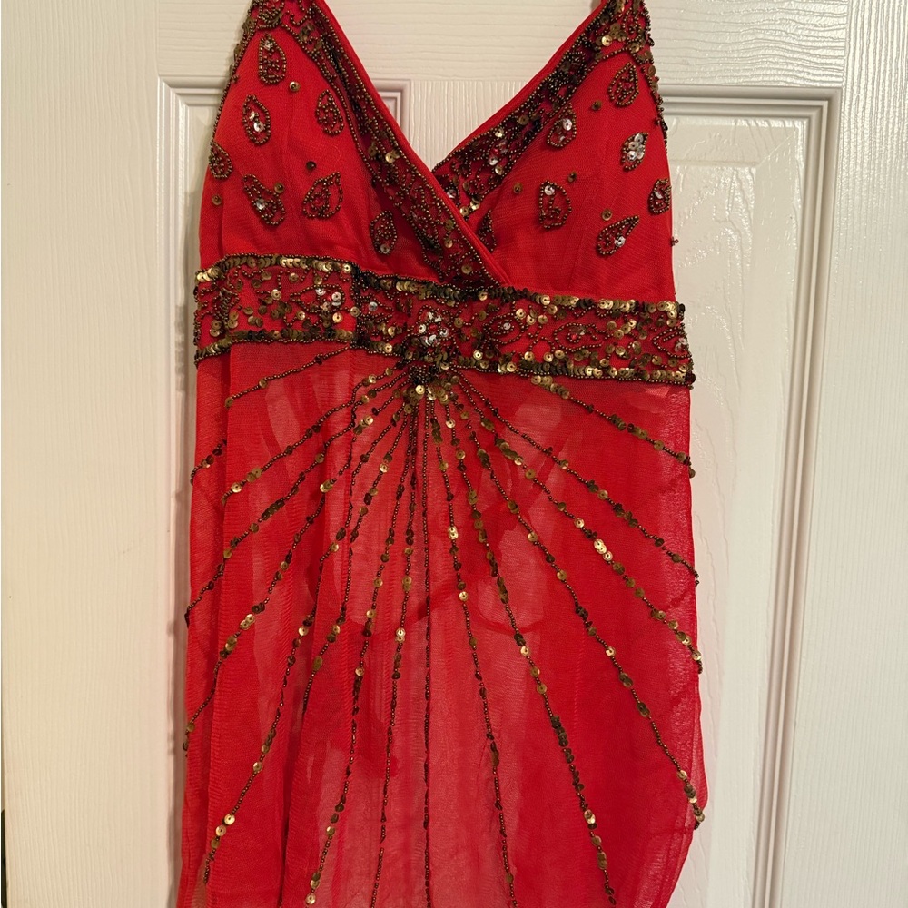 Red Y2K top by Lipstick